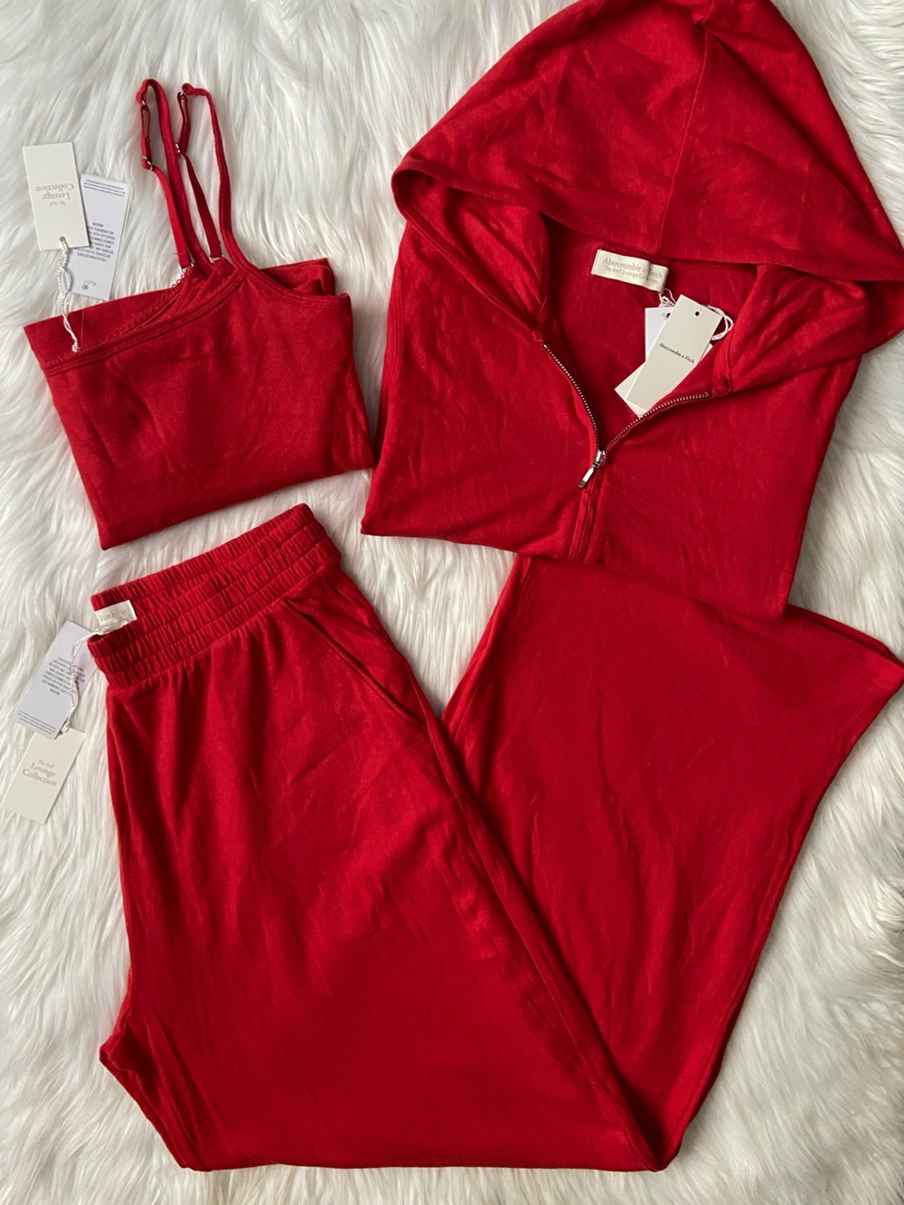 cozy lounge wide leg 3-peice set